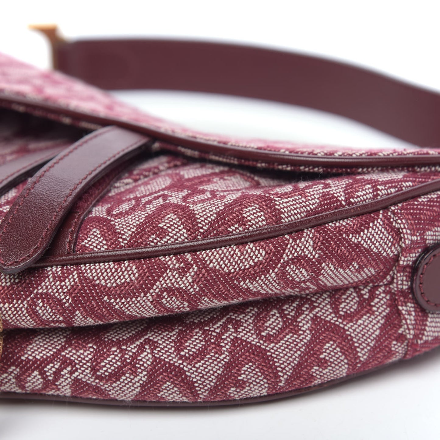 Monogram Saddle Bag Burgundy