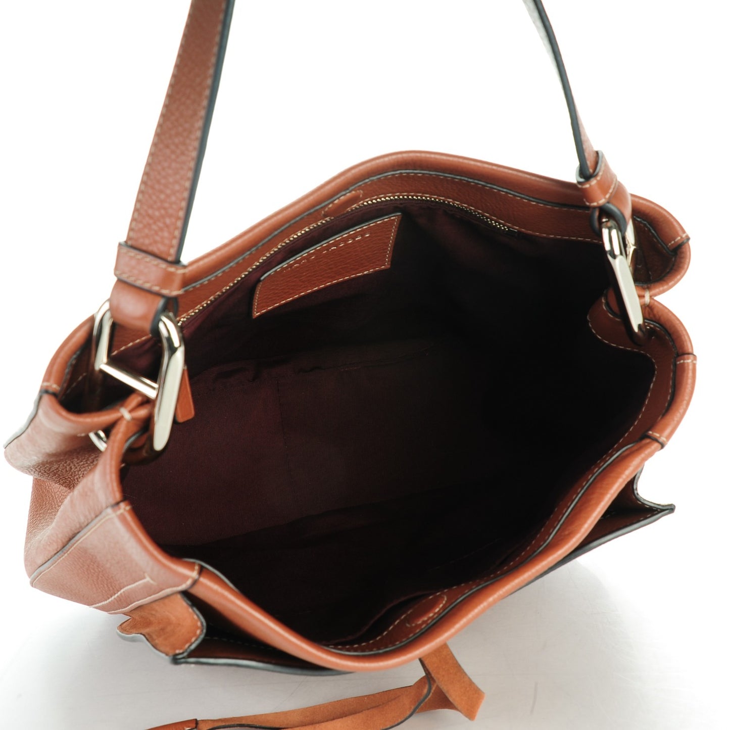 Grained Calfskin Maverick Hobo Cognac