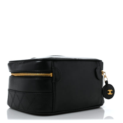 Chanel Lambskin Vanity Cosmetic Case Black 3 of 10