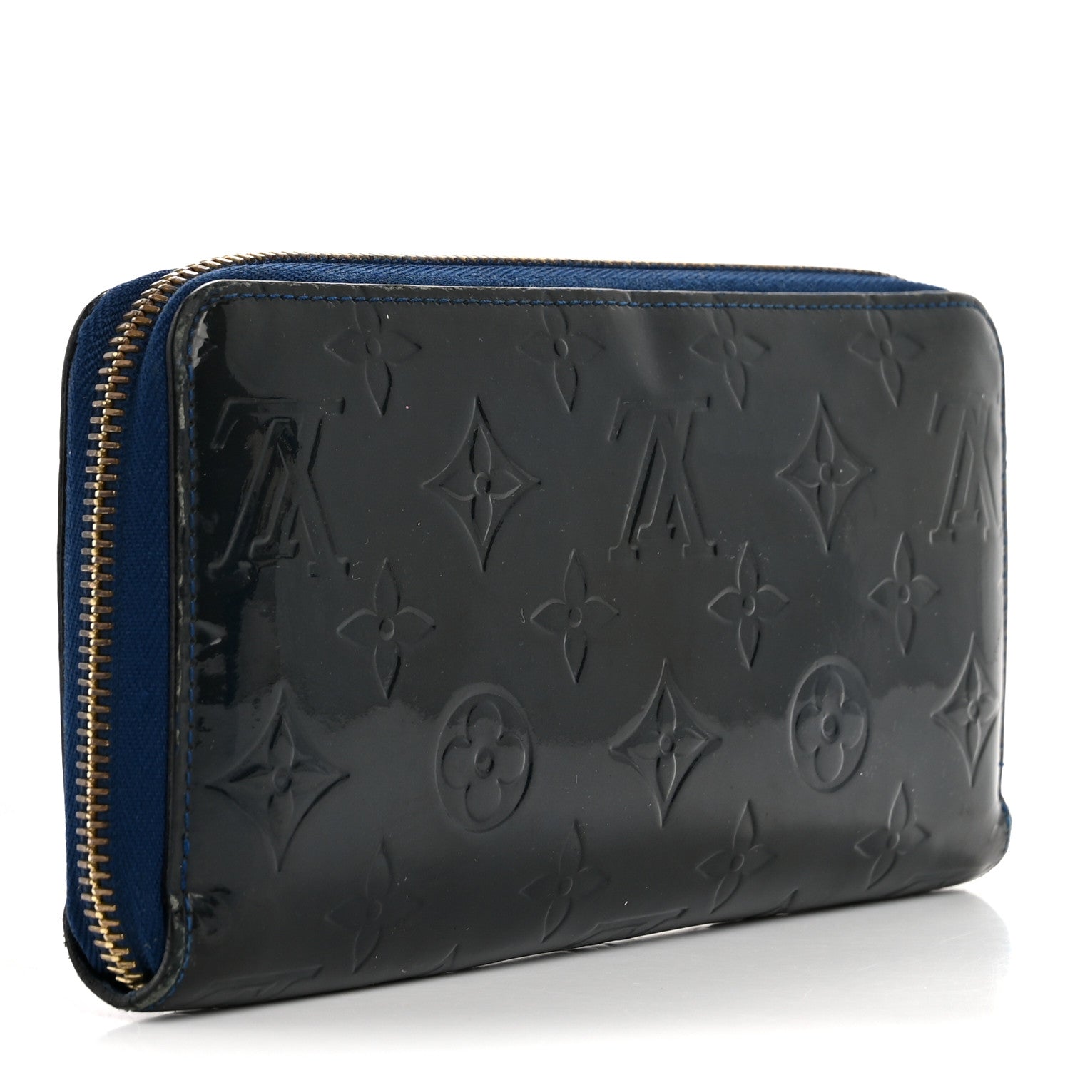Louis Vuitton Vernis Zippy Wallet Grand Blue 3 of 19