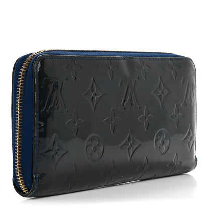 Louis Vuitton Vernis Zippy Wallet Grand Blue 3 of 19