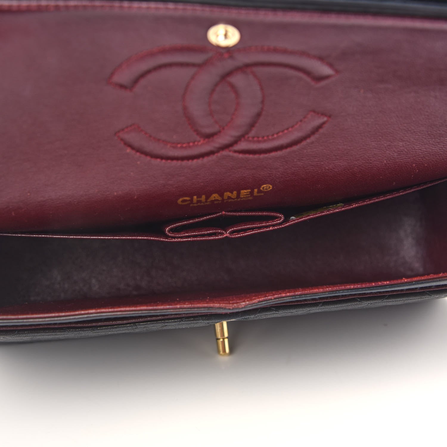 Chanel Lambskin Quilted Medium Double Flap Black 5 of 14