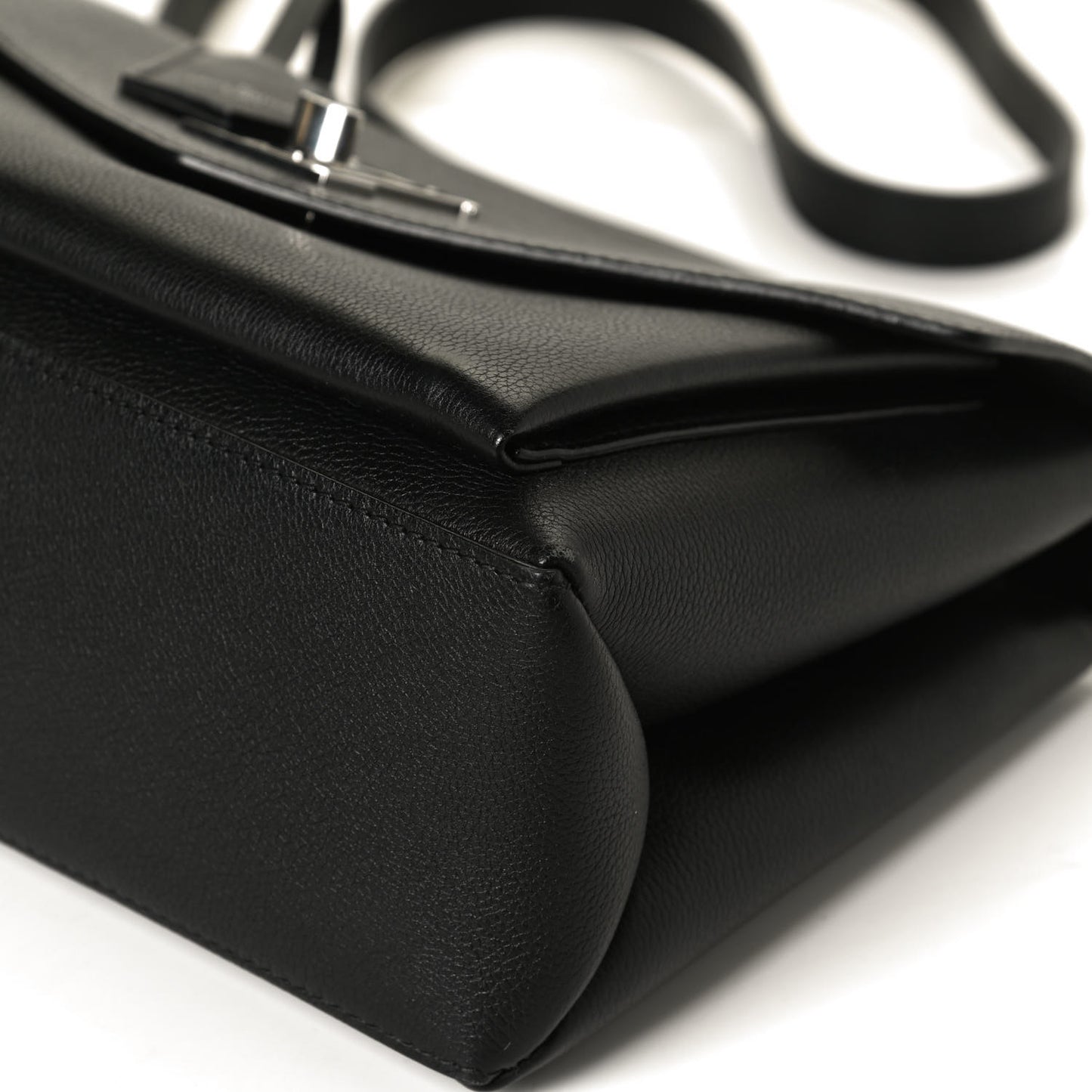 Soft Calfskin My Lockme Top Handle Black