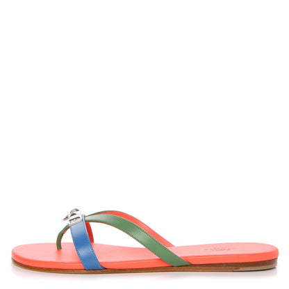 Hermes Nappa Calfskin Corfou Sandals 36 1 of 8