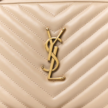 Saint Laurent Calfskin Matelasse Monogram Lou Camera Bag Dark Latte 8 of 11