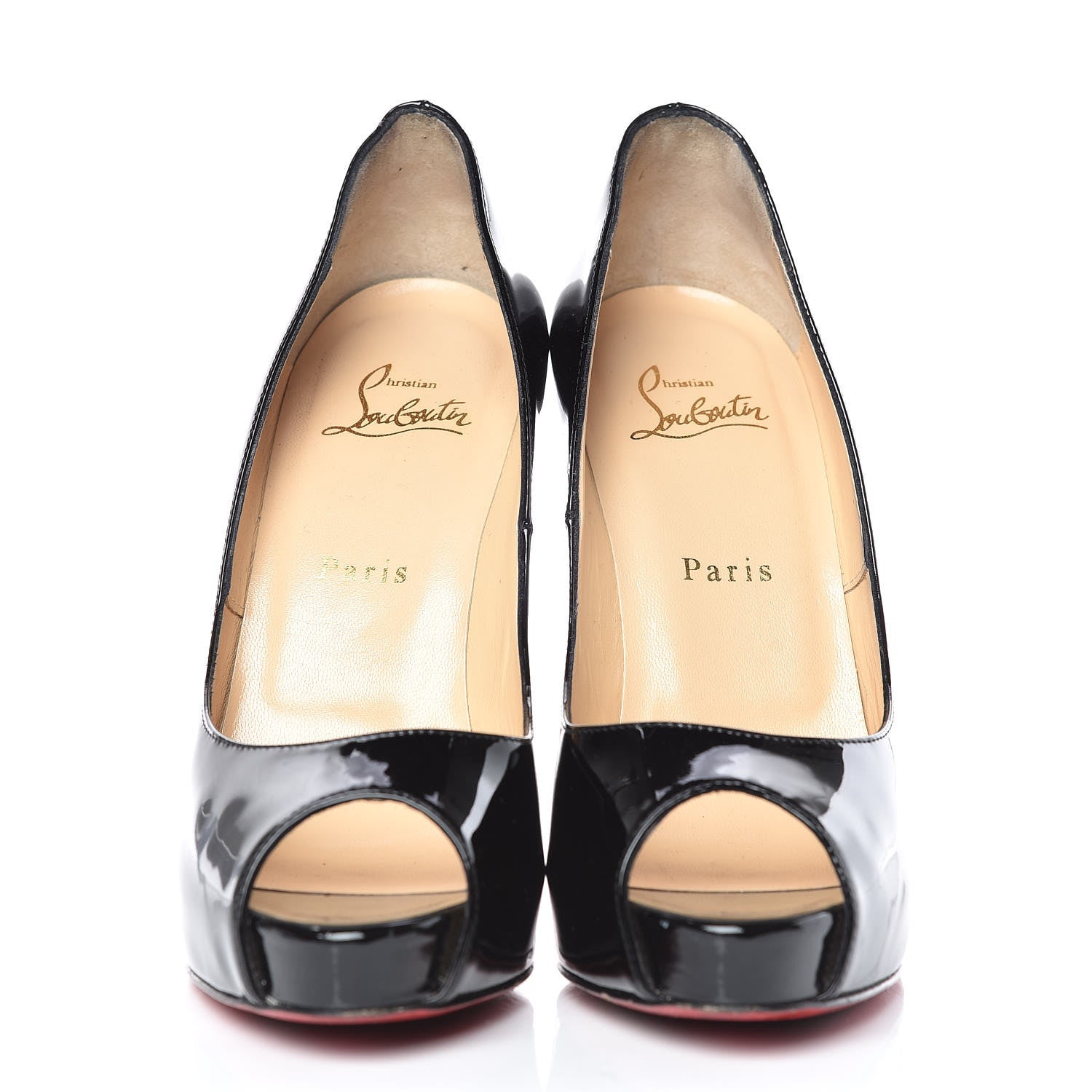 Christian Louboutin Patent New Very Prive 120 Pumps 38 Black 2 of 13