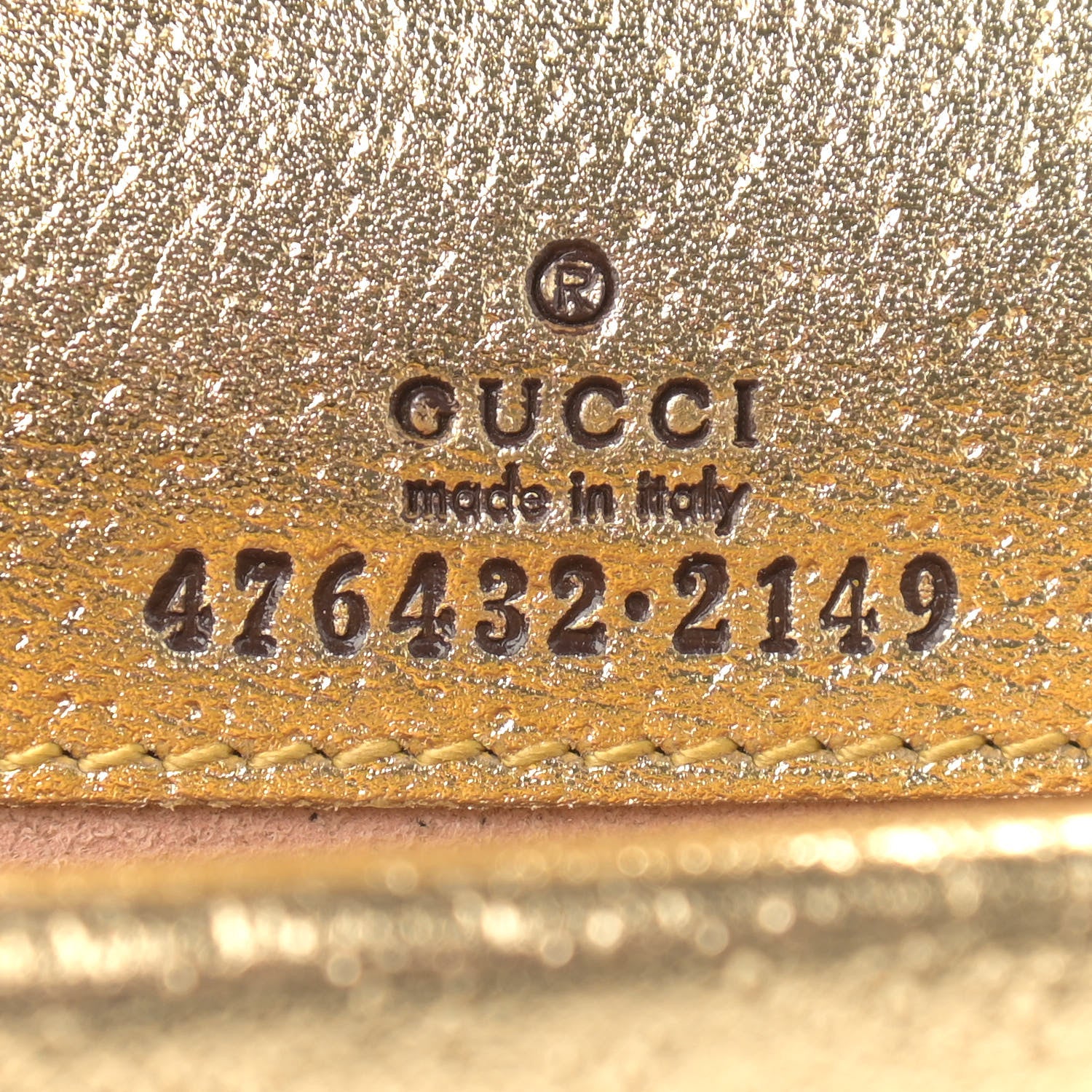 Gucci Metallic Calfskin Super Mini Dionysus Shoulder Bag Gold 6 of 8