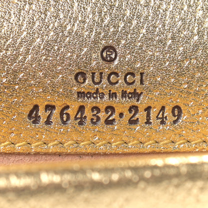 Gucci Metallic Calfskin Super Mini Dionysus Shoulder Bag Gold 6 of 8