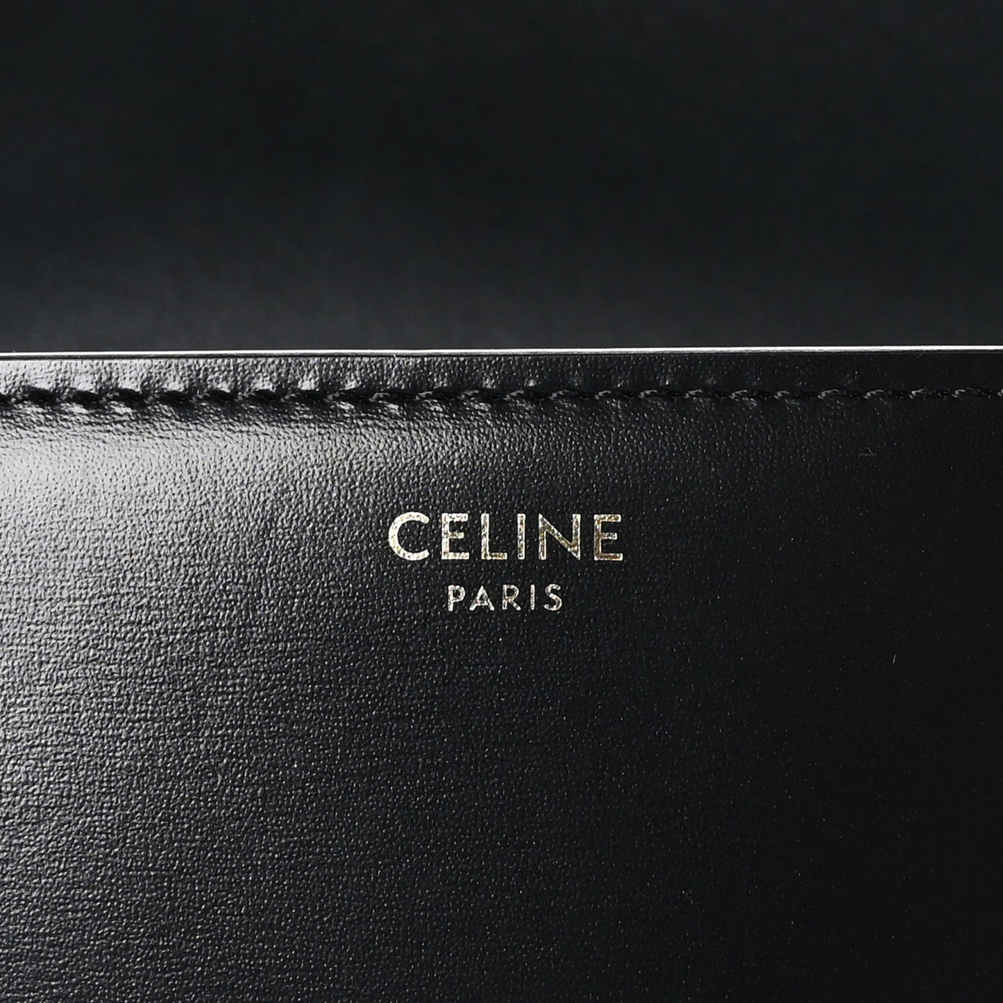 Shiny Calfskin Small Triomphe Black
