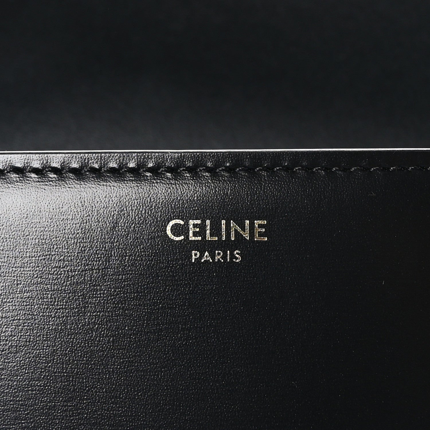 Celine Shiny Calfskin Small Triomphe Black 10 of 17