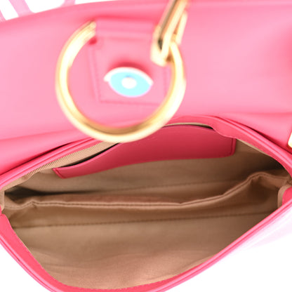 Chloe Lambskin Small Faye Top Handle Bag Hot Pink 5 of 13