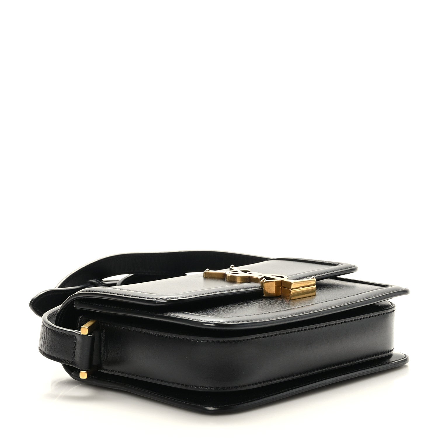 Saint Laurent Smooth Calfskin Small Solferino Satchel Black 4 of 8