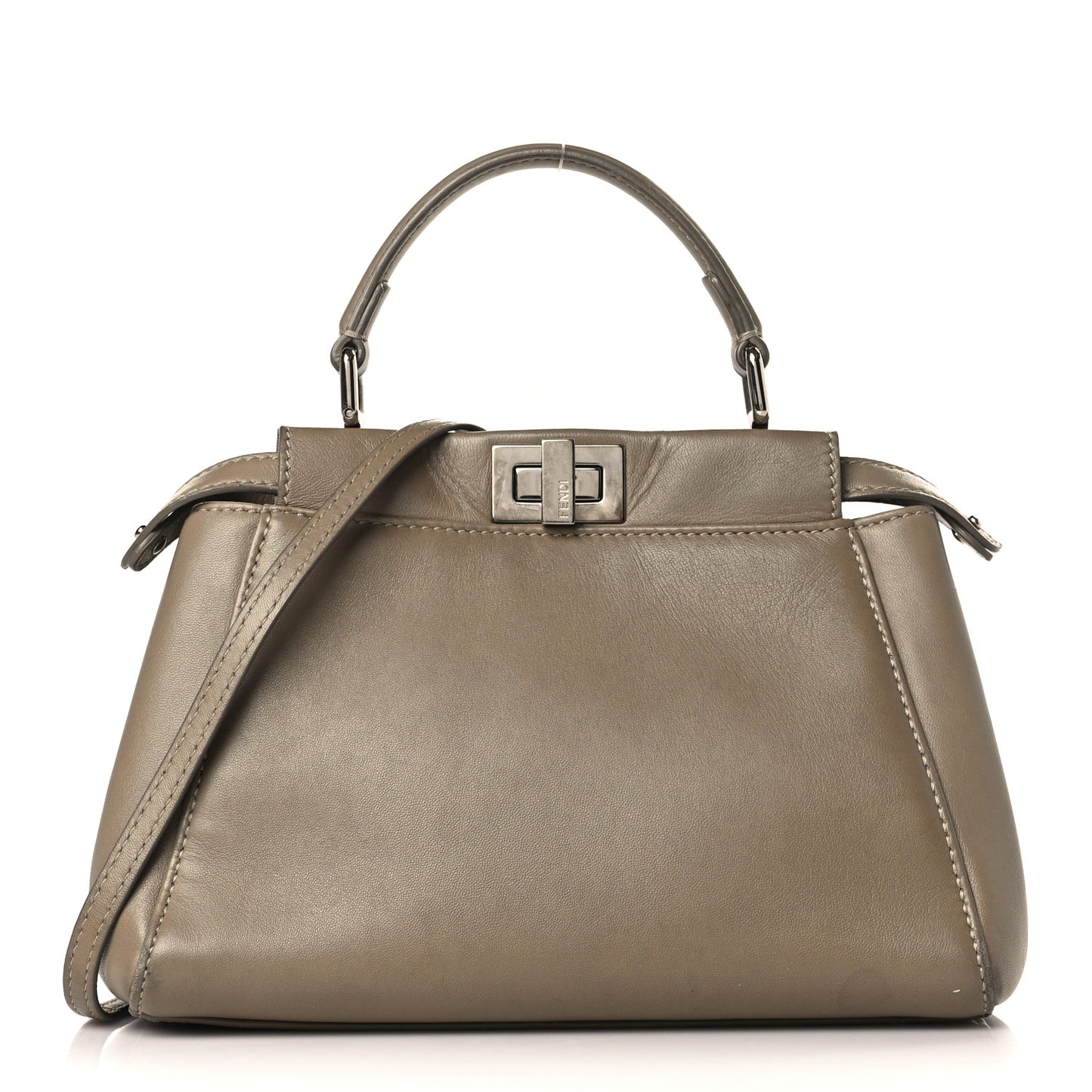 Nappa Mini Peekaboo Iconic Satchel Tortora