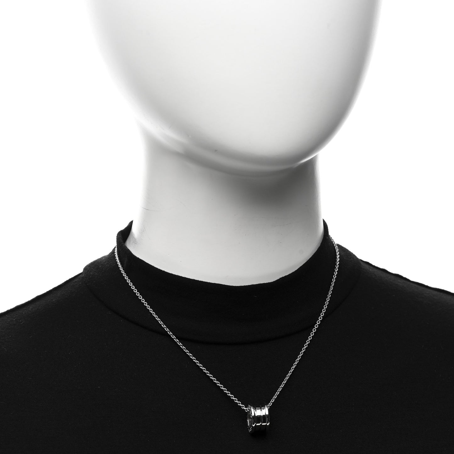 18K White Gold B.Zero1 Pendant Necklace