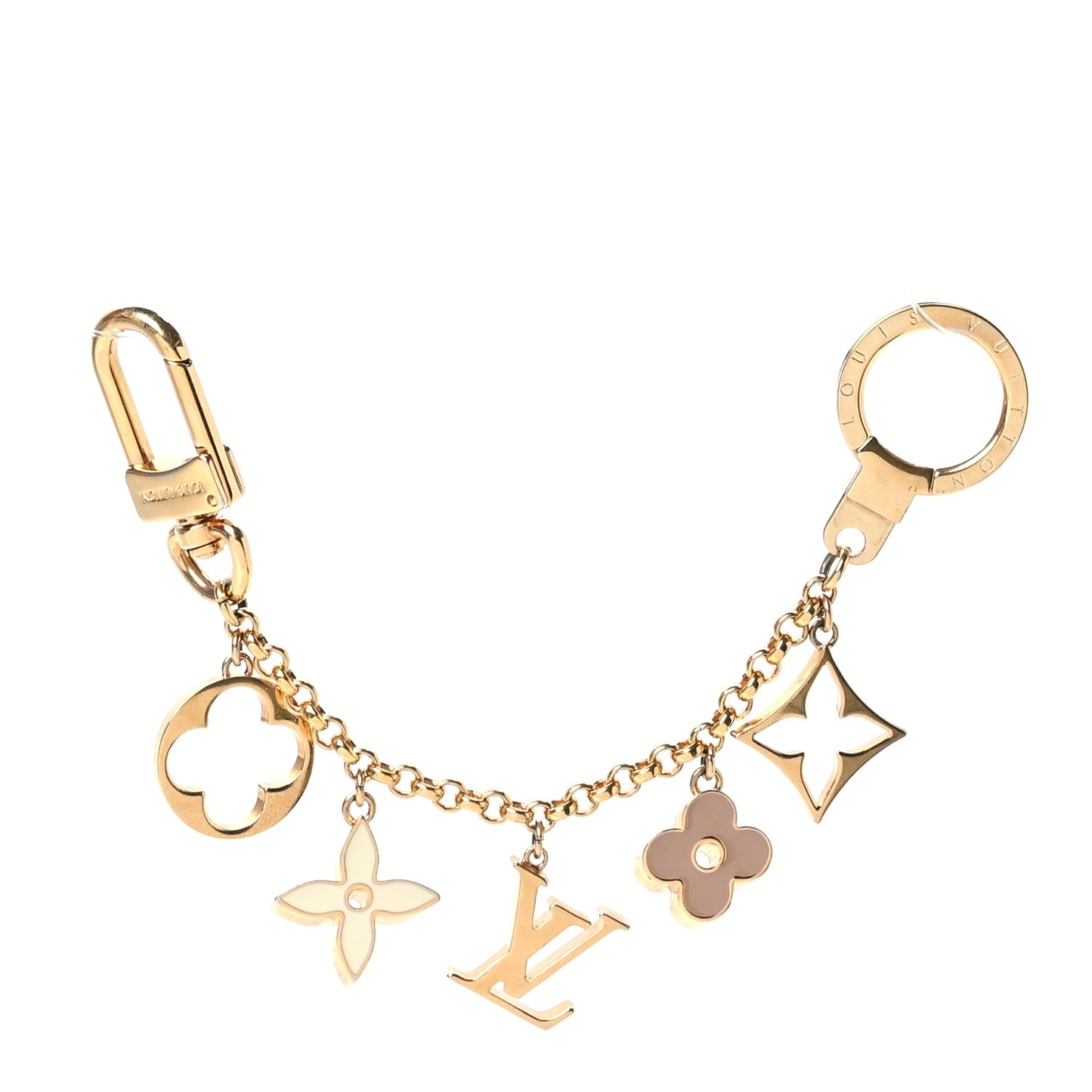Fleur De Monogram Bag Charm Chain