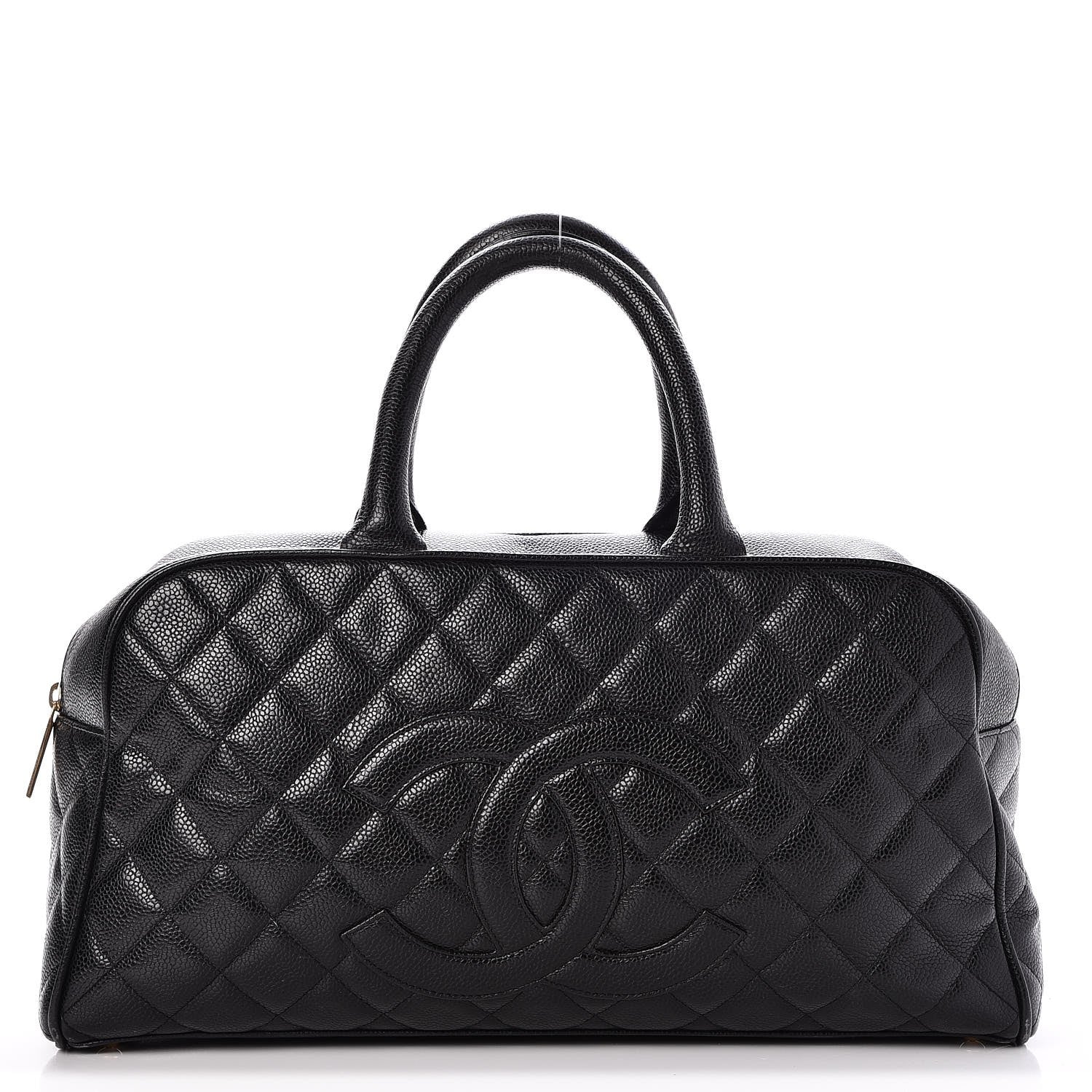 Chanel Caviar Quilted Large Bowler Black 1 of 15