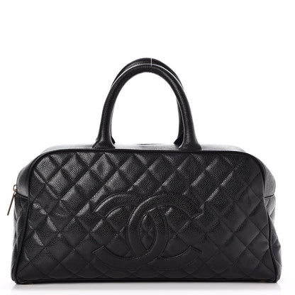 Chanel Caviar Quilted Large Bowler Black 1 of 15