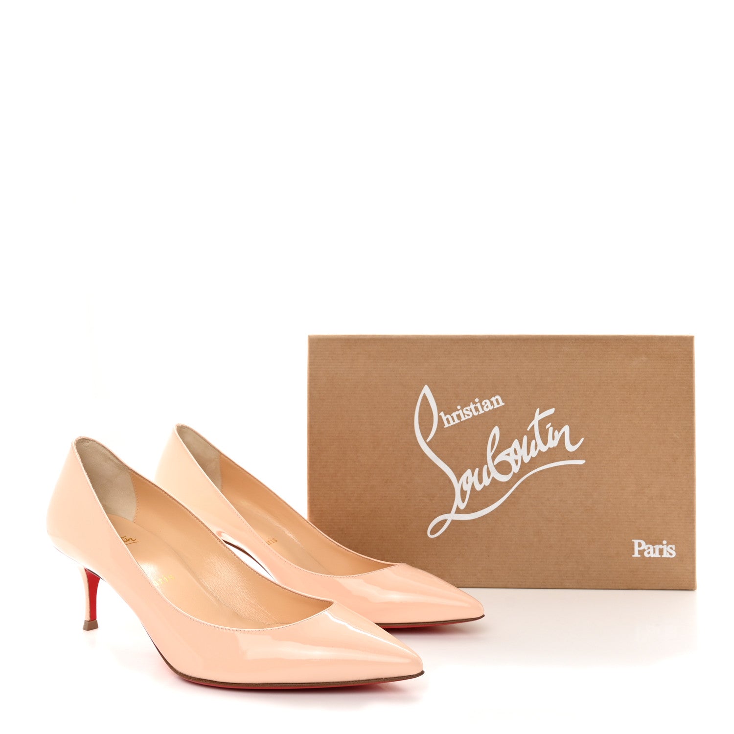 Christian Louboutin Patent Pigalle Follies 55 Pumps 38.5 Poudre 8 of 8
