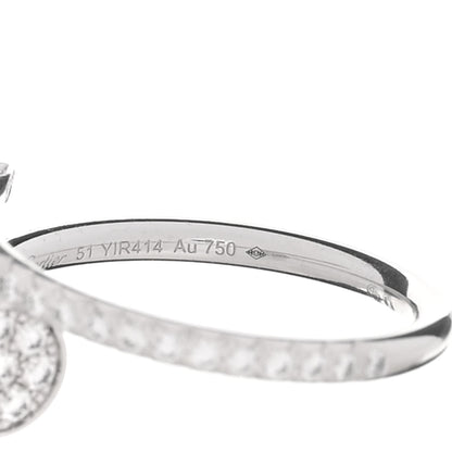 Cartier 18K White Gold Diamond Juste Un Clou Paved Ring 51 5.75 5 of 6