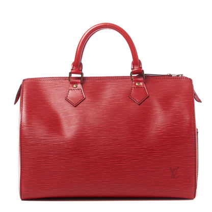 Louis Vuitton Epi Speedy 30 Castillan Red 1 of 10