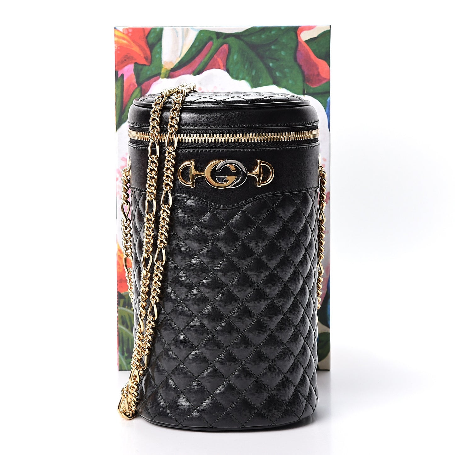Calfskin Trapuntata Zumi Belt Bag Black