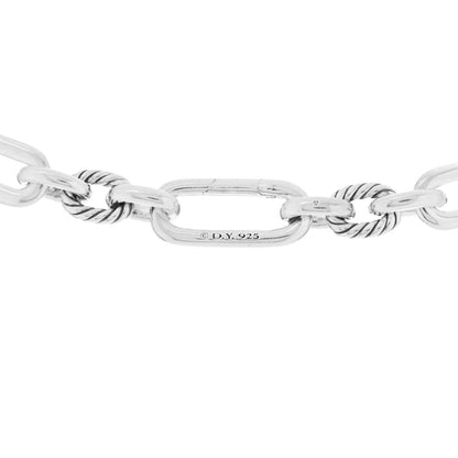 David Yurman Sterling Silver Diamond Lexington Chain Necklace 3 of 3