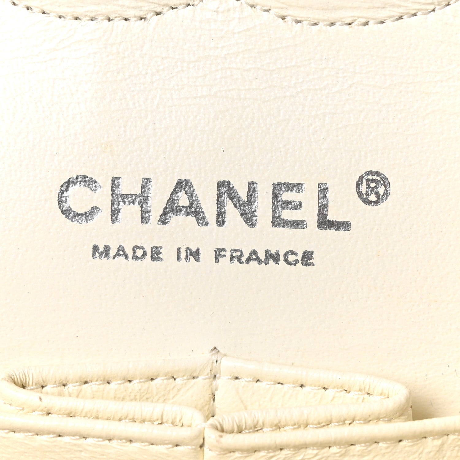 Chanel Caviar Quilted Medium Double Flap Ivory 6 of 10