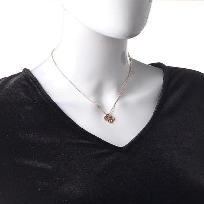 Van Cleef & Arpels 18K Rose Gold Vintage Alhambra Pendant Necklace 2 of 8