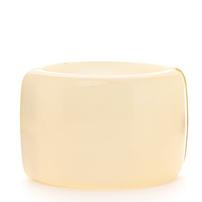 Chanel Resin Crystal CC Cuff White 3 of 5