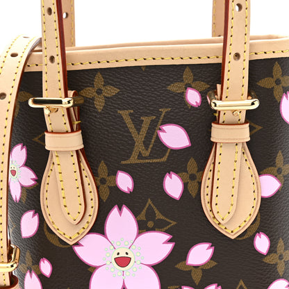 Louis Vuitton LV X TM Monogram Cherry Blossom Nano Bucket Sakura Brown 7 of 9