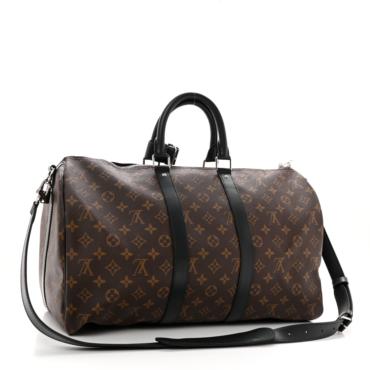 Louis Vuitton Monogram Macassar Keepall Bandouliere 45 2 of 9