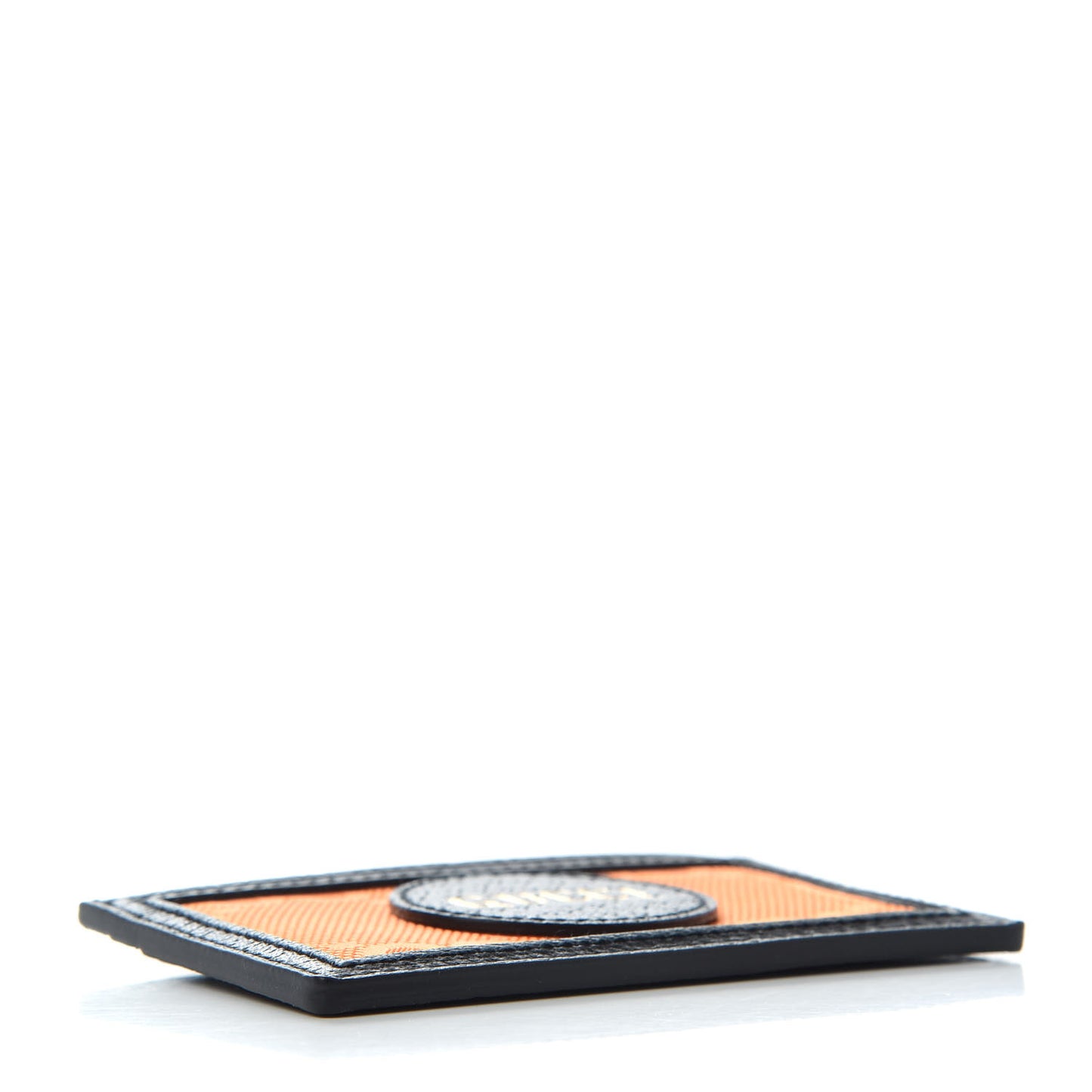 Econyl Nylon Monogram Off The Grid Card Case Carrot Orange Black