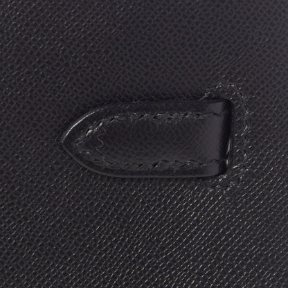 Hermes Madame Calfskin Birkin Sellier 25 Black 8 of 29