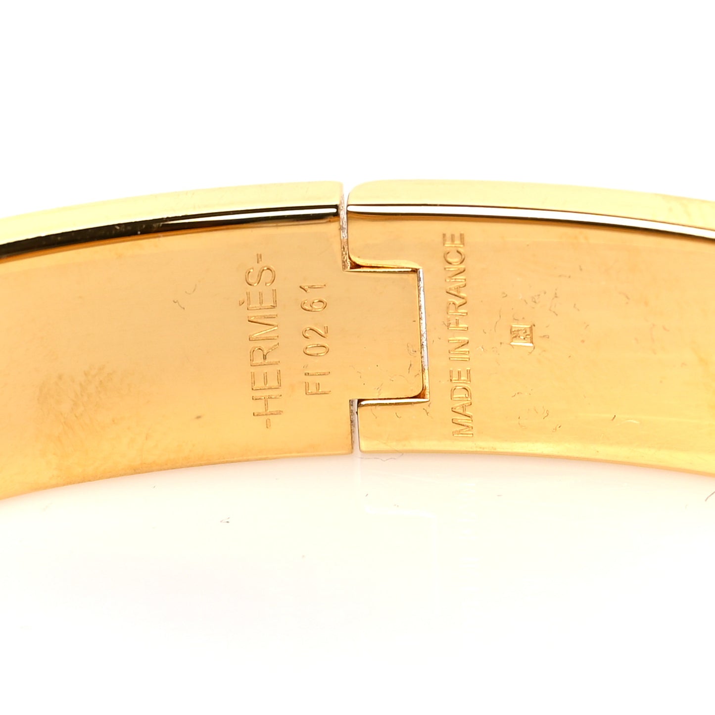 Enamel Narrow Print Clic Clac H Bracelet PM