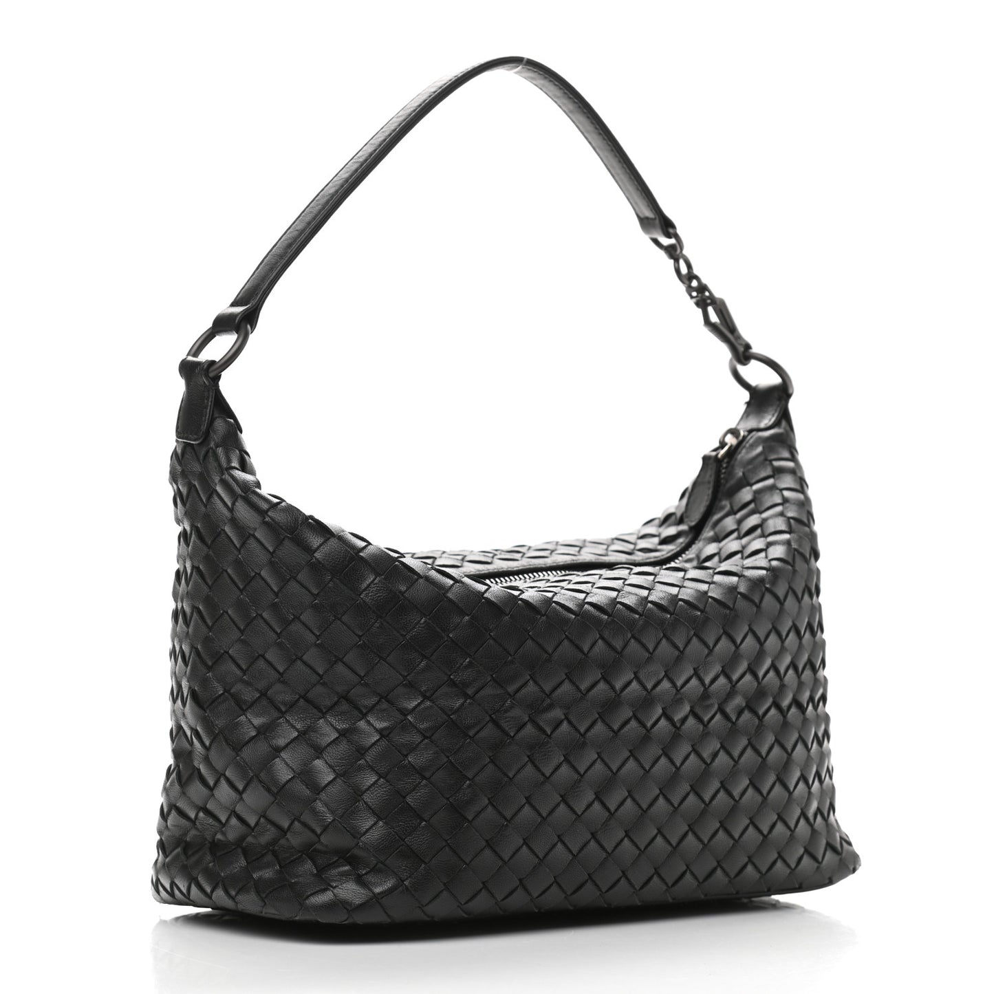 Nappa Intrecciato Small Shoulder Bag Black