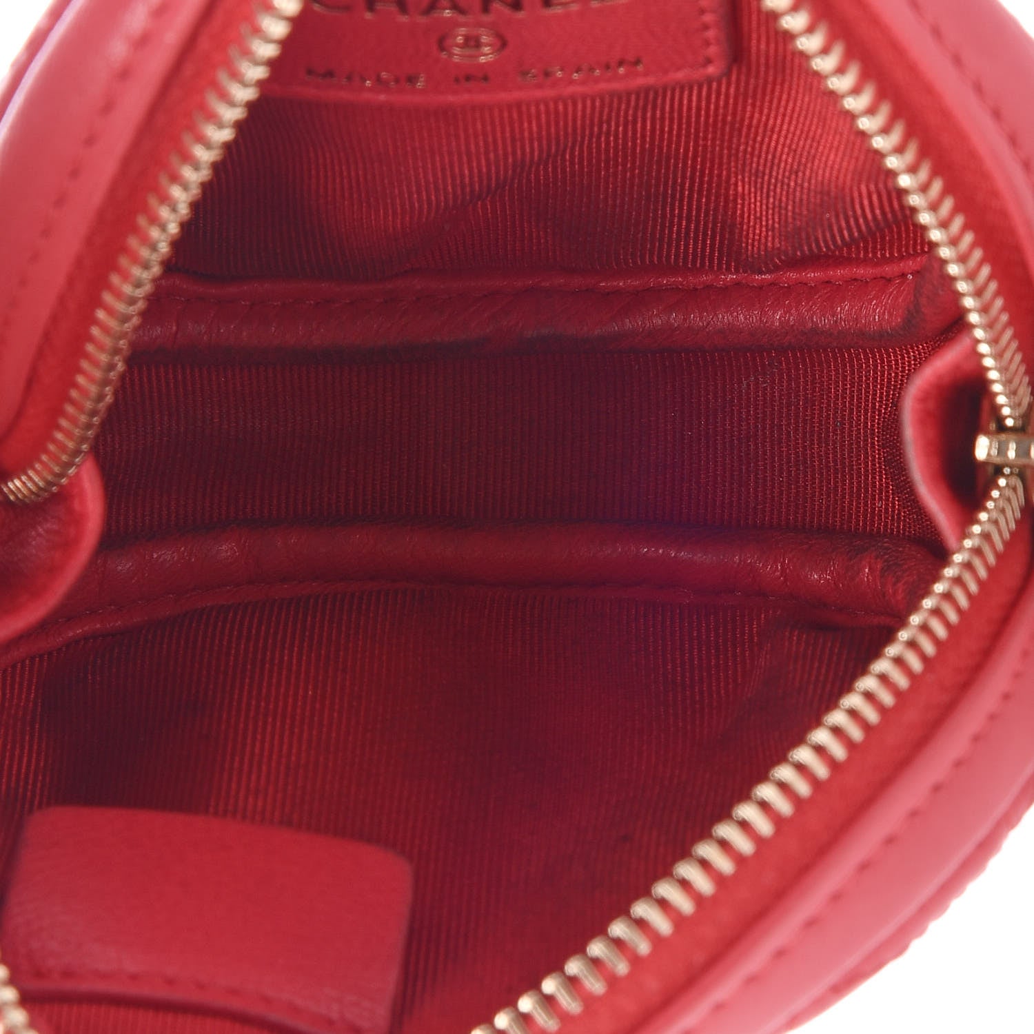 Chanel Lambskin Quilted Zip Around Classic Coin Purse Coral 5 of 8