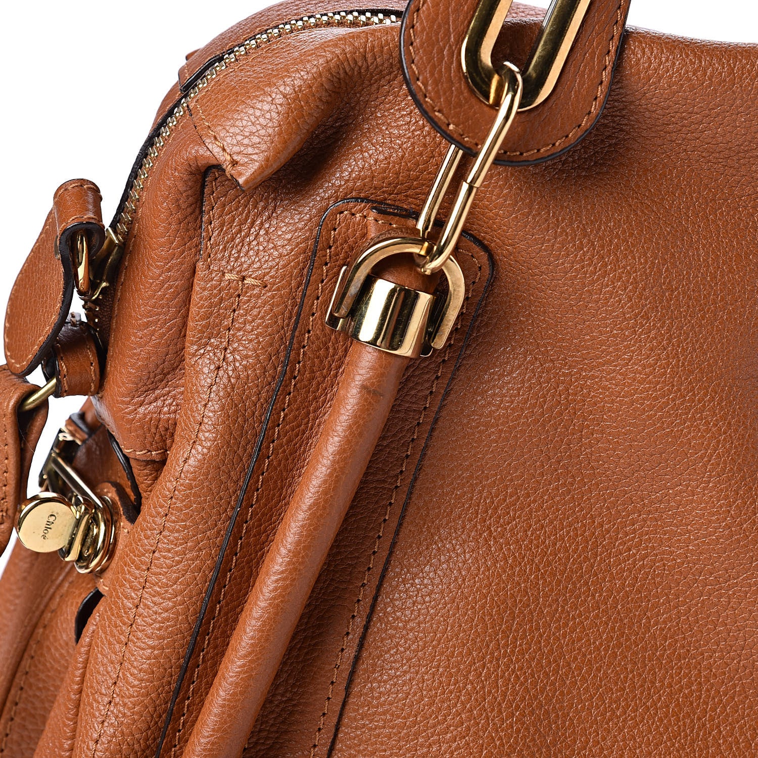 Chloe Calfskin Large Paraty Caramel 10 of 11