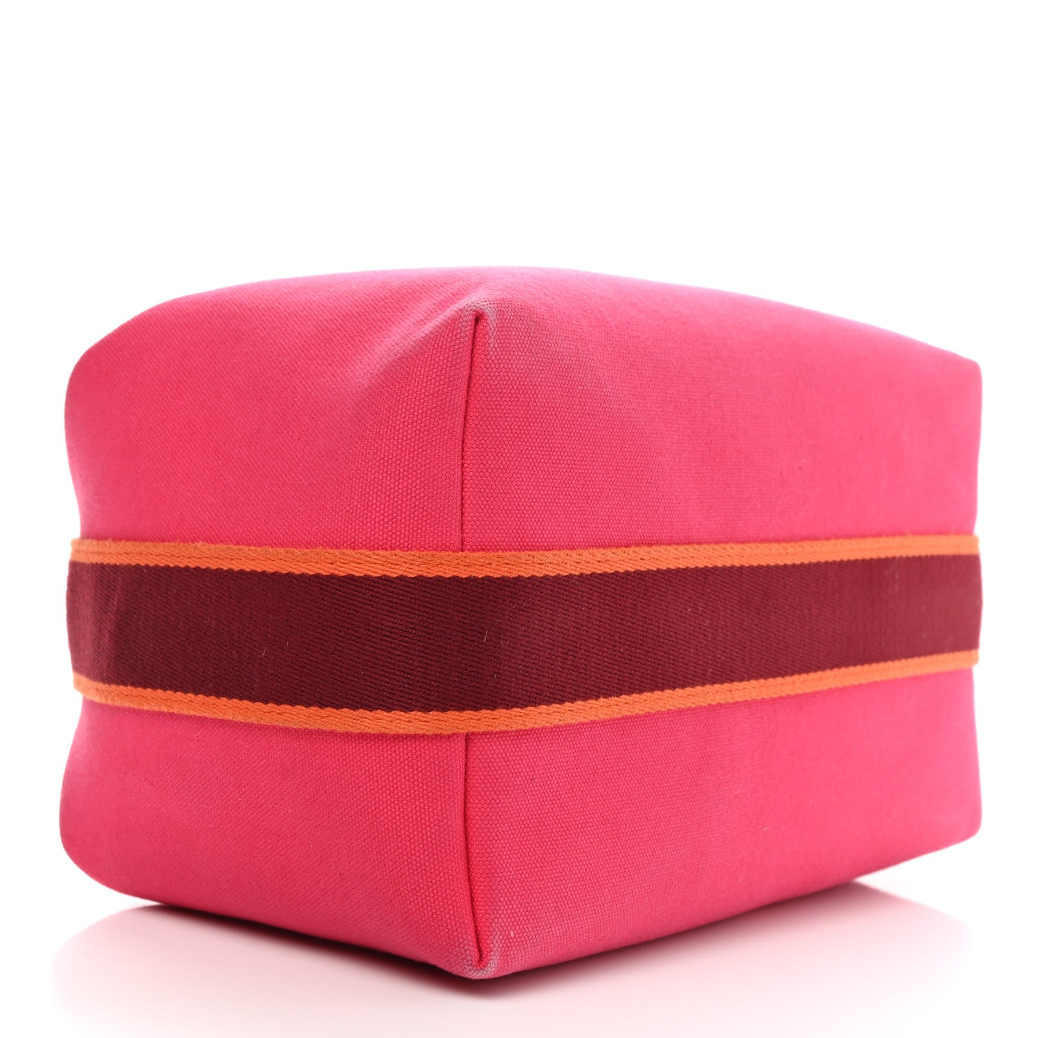 Hermes Canvas Large Bride-A-Brac Pouch Hibiscus 4 of 7
