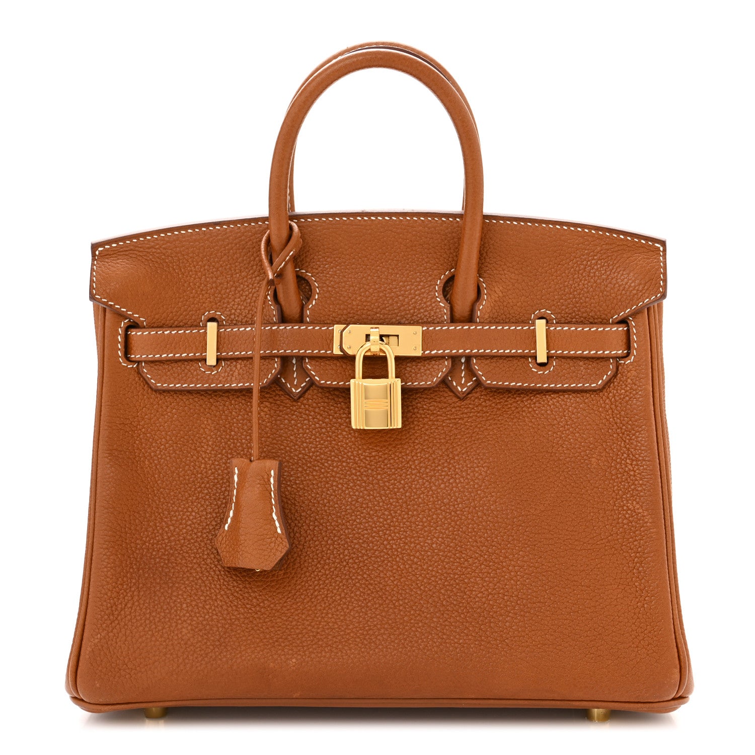 Hermes Natural Barenia Faubourg Birkin 25 Fauve 1 of 16