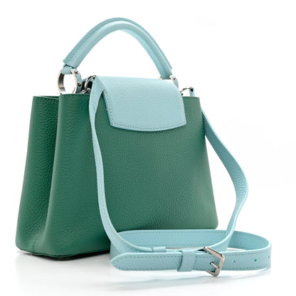 Louis Vuitton Taurillon Capucines BB Bleu Vert 2 of 9