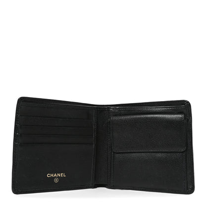 Chanel Grained Calfskin CC Bifold Wallet Black 4 of 7