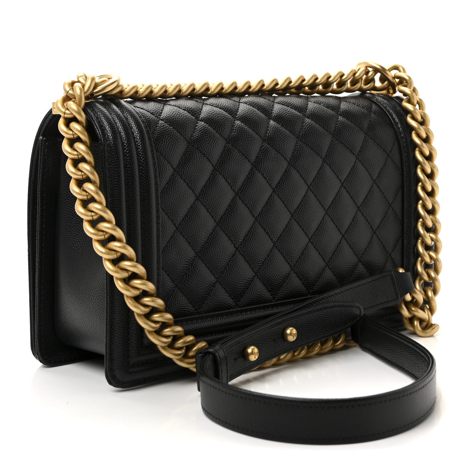 Chanel Caviar Quilted Medium Boy Flap Black 3 of 10