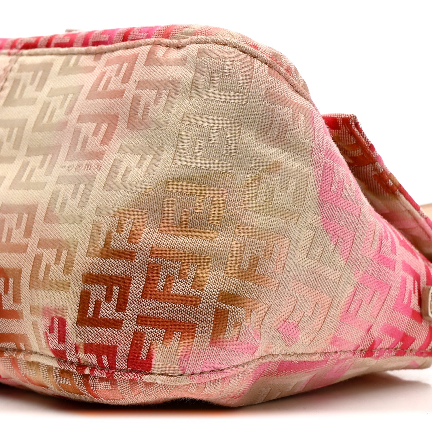Fendi Zucchino Vitello Floral Mini Forever Mama Baguette Pink Multicolor 10 of 14