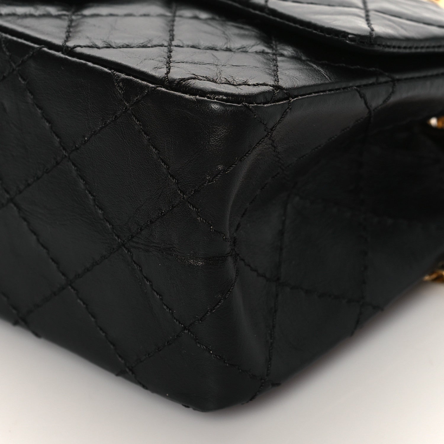 Chanel Aged Calfskin Quilted 2.55 Reissue Mini Flap Black 10 of 10