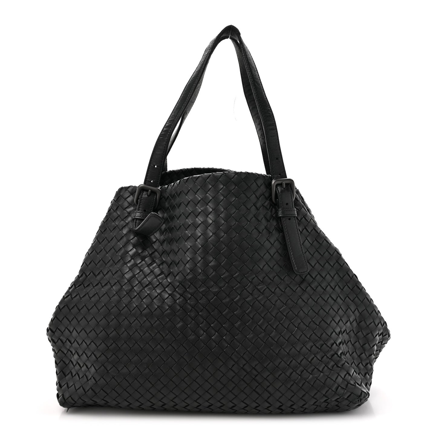 Nappa Intrecciato Large Cesta Tote Black