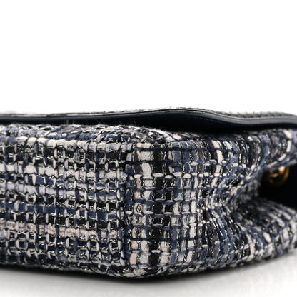 Chanel Tweed Snakeskin Quilted Small CC Filigree Flap Multicolor 10 of 15