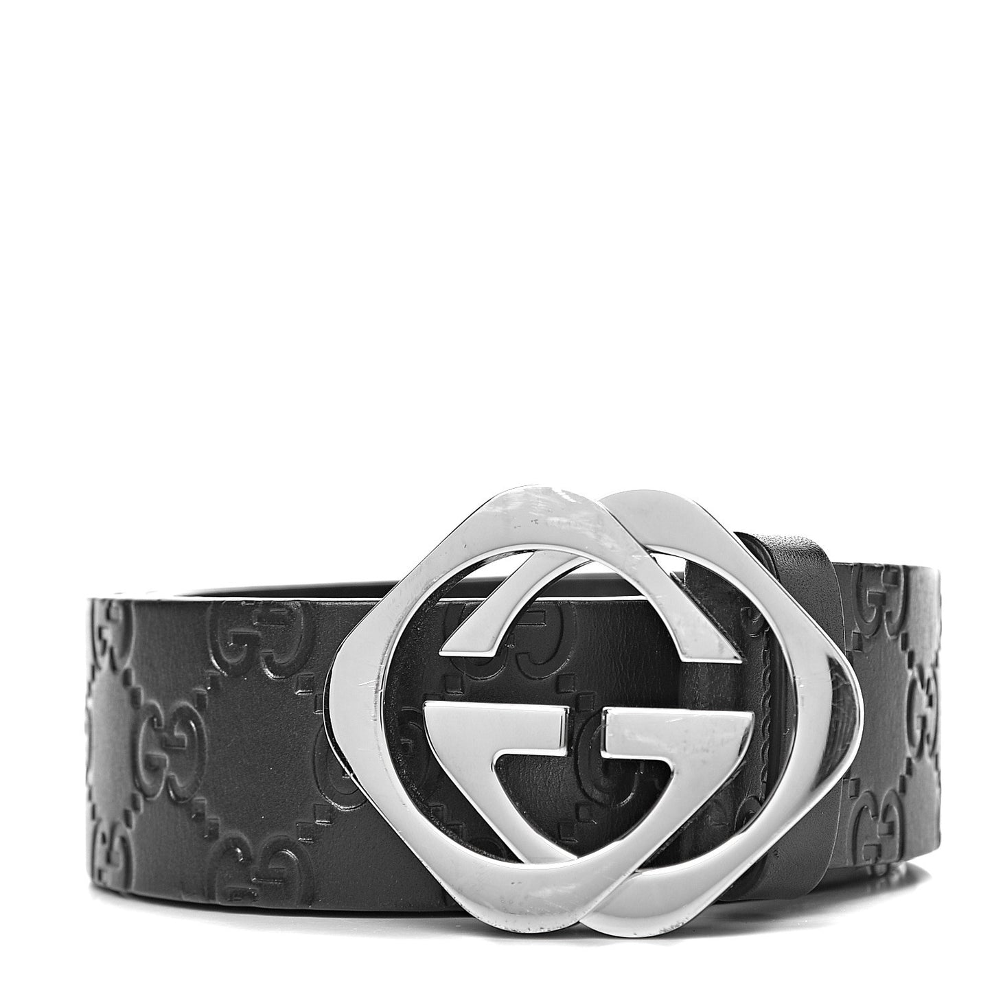 Guccissima Square G Belt 100 40 Black