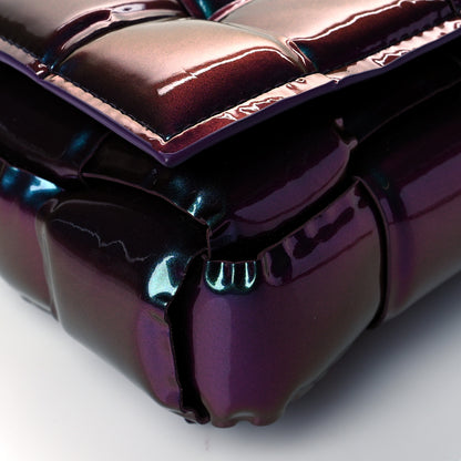 Bottega Veneta Glossy Nail Polish Nappa Maxi Intreccio Padded Cassette Crossbody Bag Holographic 5 of 9