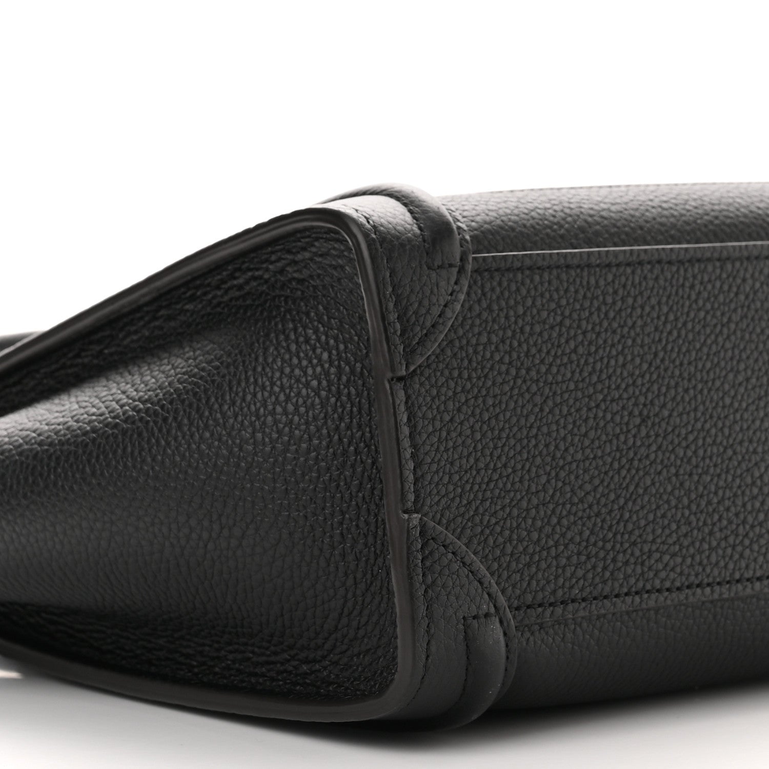 Celine Drummed Calfskin Nano Luggage Black 10 of 11