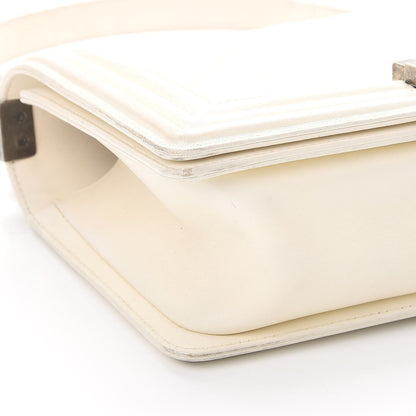 Chanel Lambskin Quilted Medium Boy Flap White 9 of 11